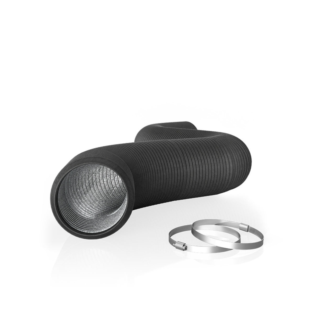 Flexible Ducting 4", Durable Four-Layer Aluminum 8' Long