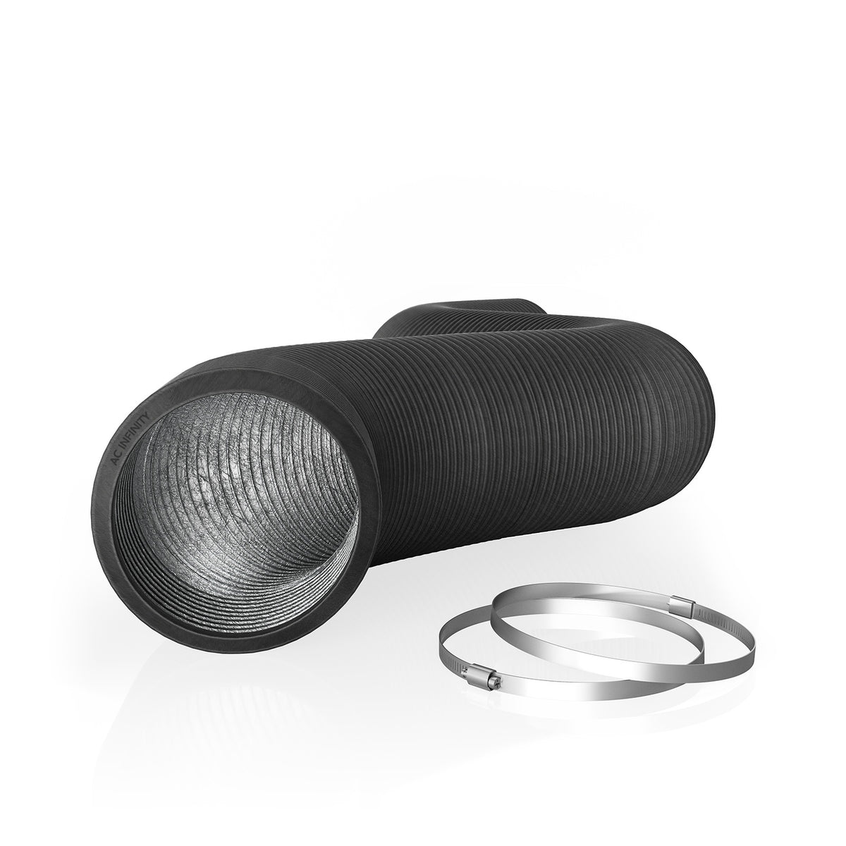 Flexible Ducting 8", Durable Four-Layer Aluminum 8' Long