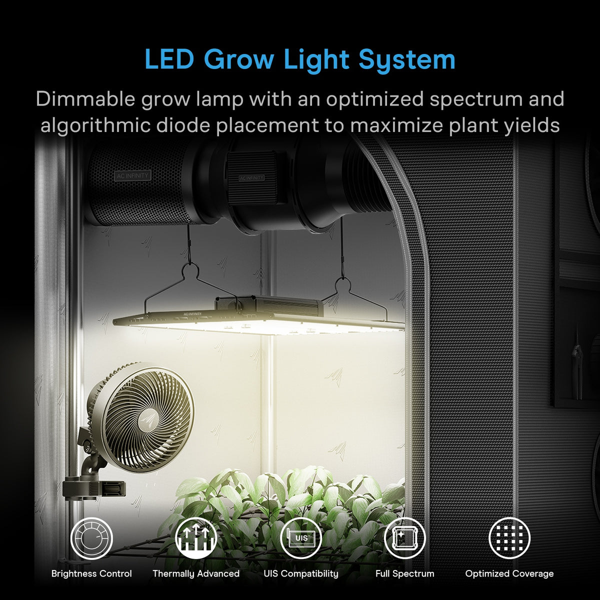 IONBOARD S24, Grow Light Board 220W, Full Spectrum LED 2x4 Coverage