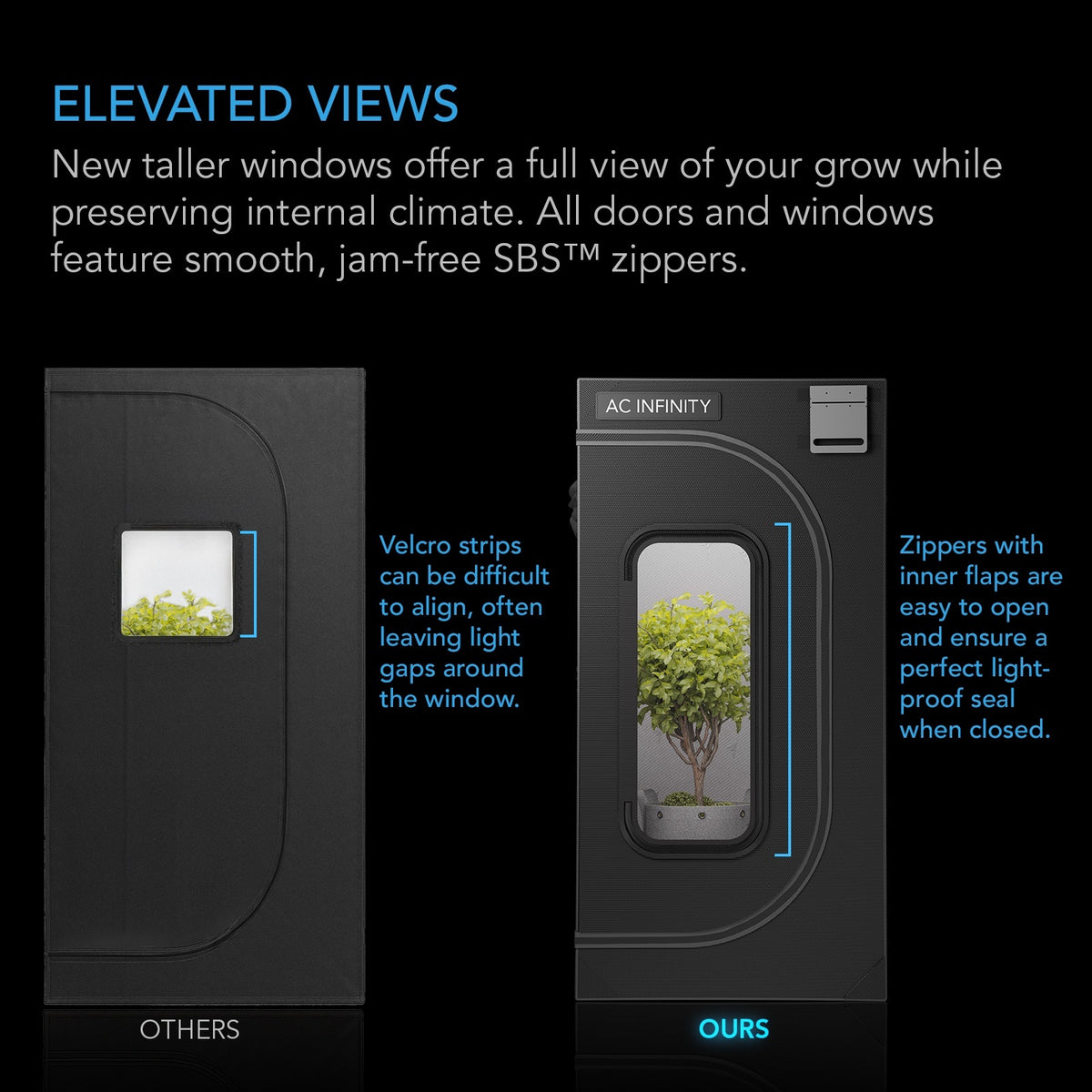 CLOUDLAB 642, Advance Grow Tent 4x2, Thickest Poles and Canvas 48" x 24" x 72"