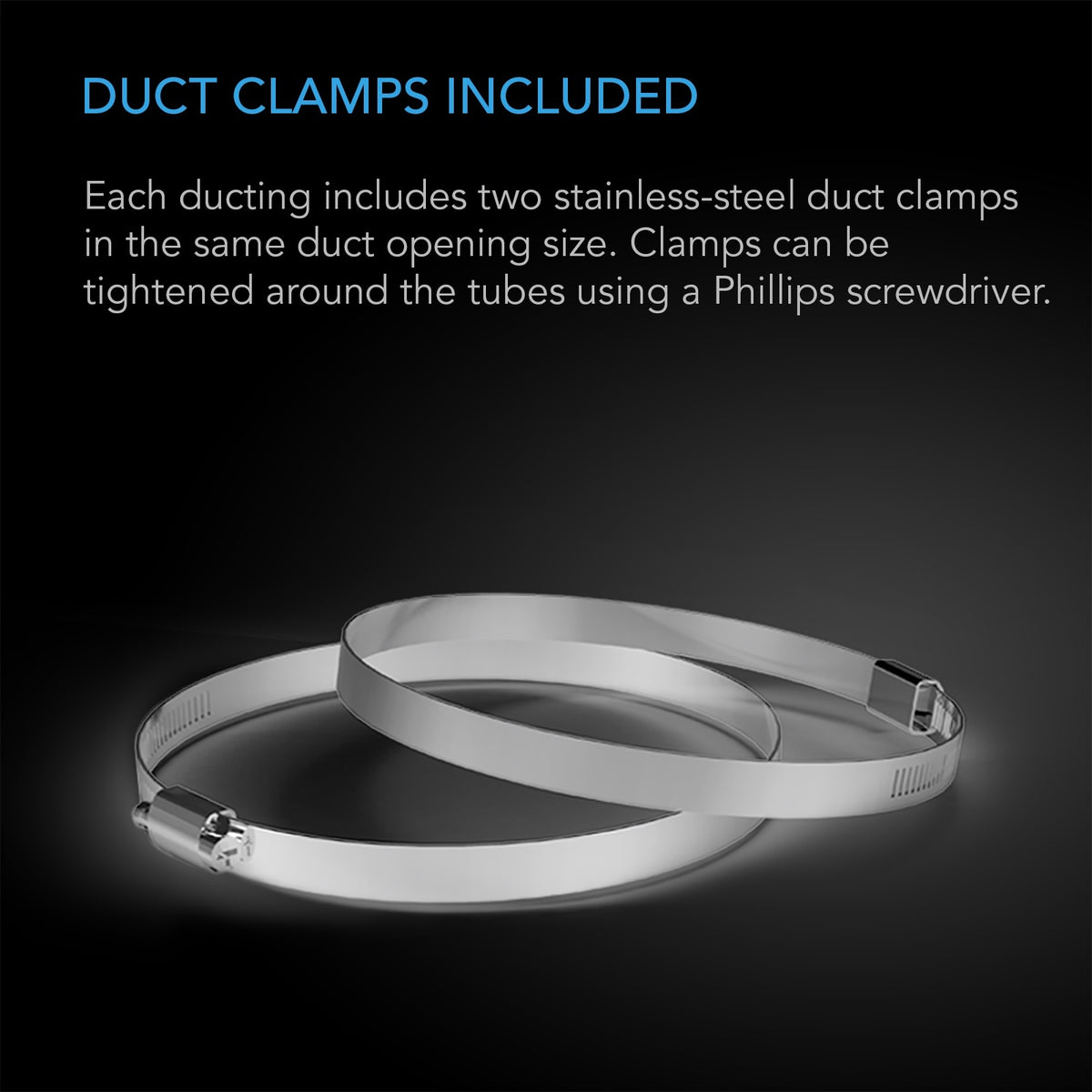 Flexible Ducting 4", Durable Four-Layer Aluminum 25' Long