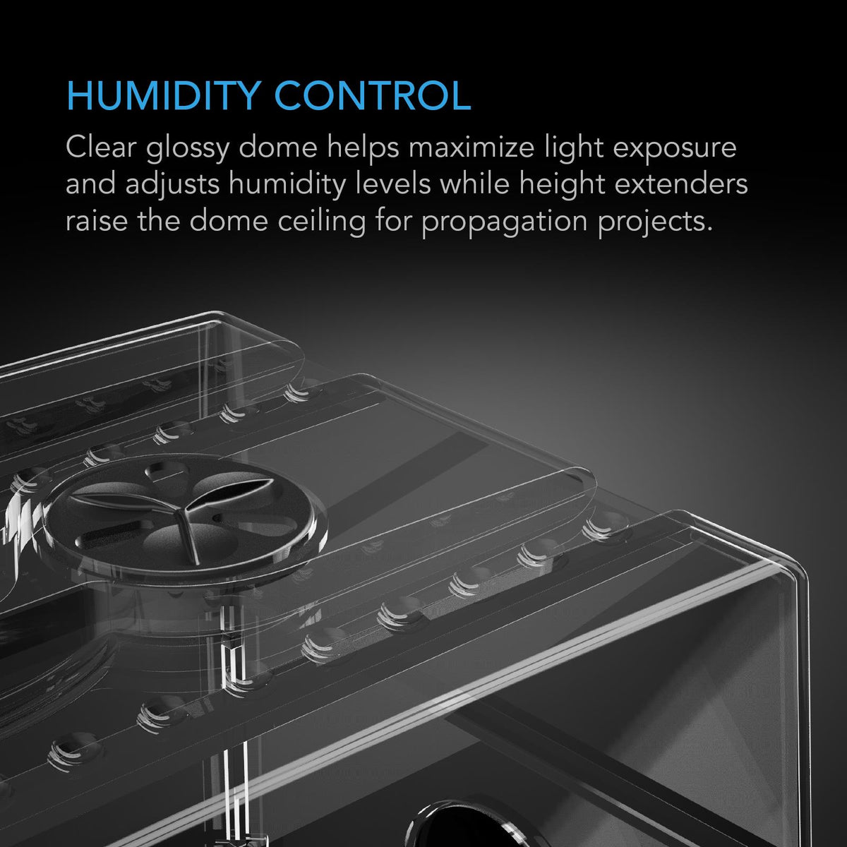 Heavy-Duty Humidity Dome 5x8, Includes Height Extension Kit