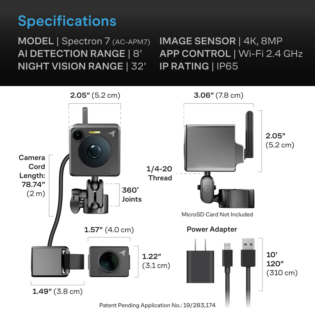 SPECTRON 7, AI-Powered Grow Camera 4K with Thermal Imaging and Under-Canopy Vision