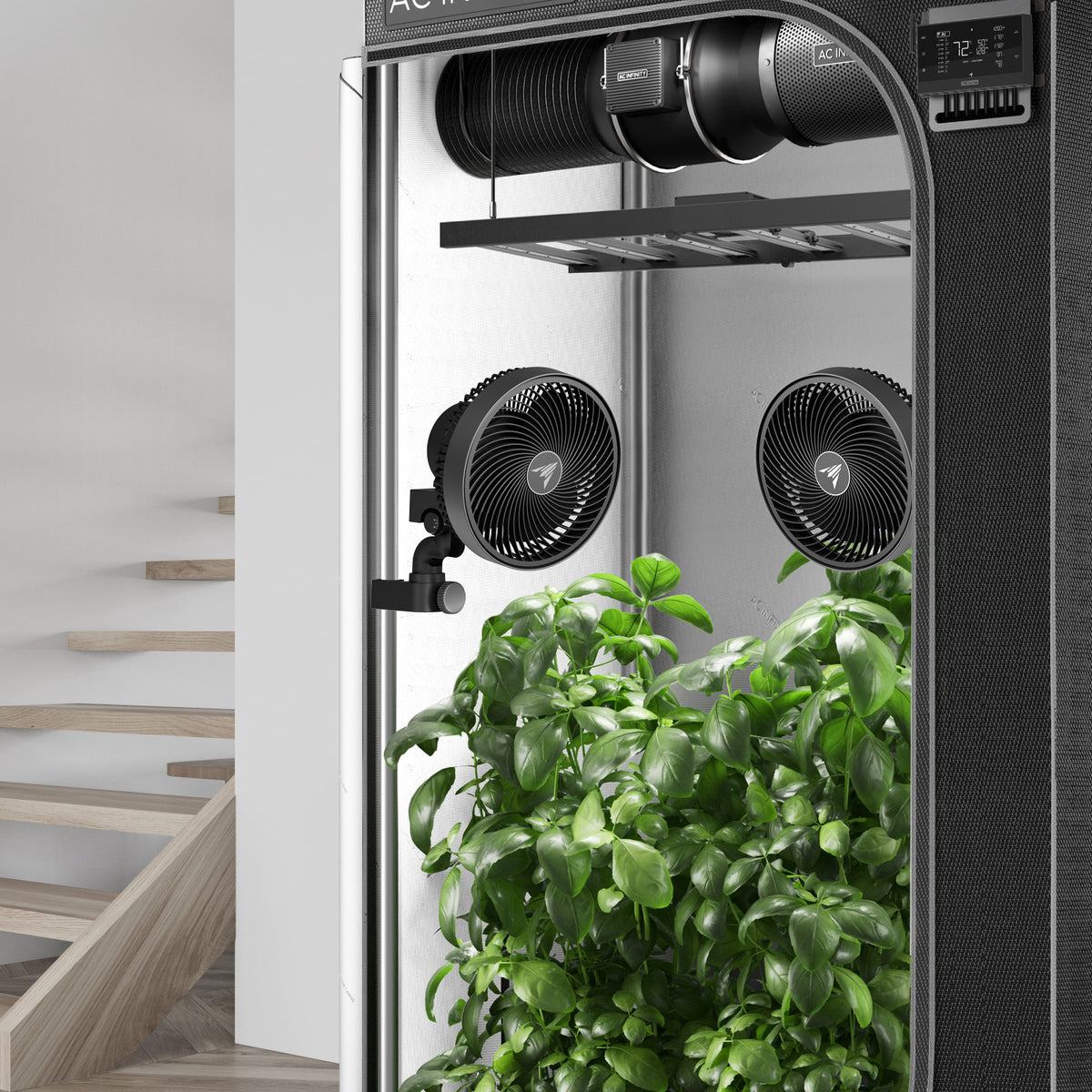 CLOUDRAY S6 2-Pack, Grow Tent Clip Fan 6" with 10 Speeds and Dynamic Wind